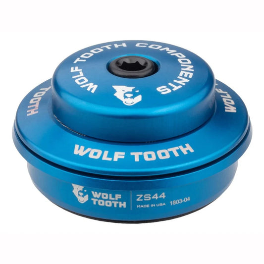 Coppa alta per serie sterzo semi-integrata WOLF TOOTH PREMIUM 1"1/8 ZS44 Stack 6 mm blu