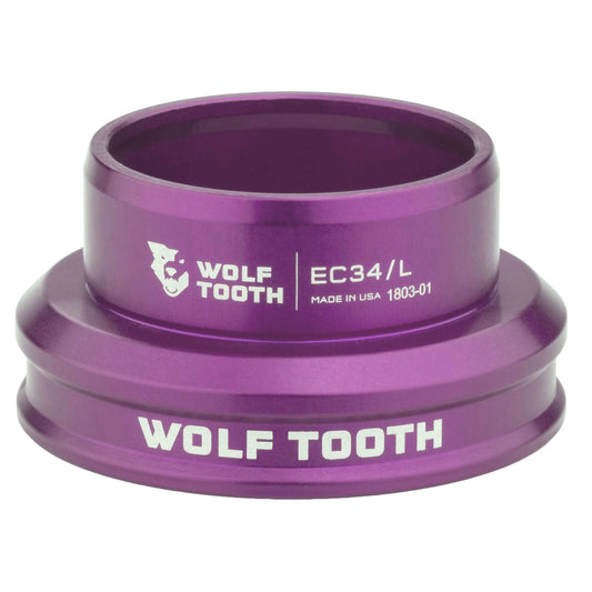 Coppa bassa per serie sterzo esterna WOLF TOOTH PREMIUM 1"1/8 EC34 Viola