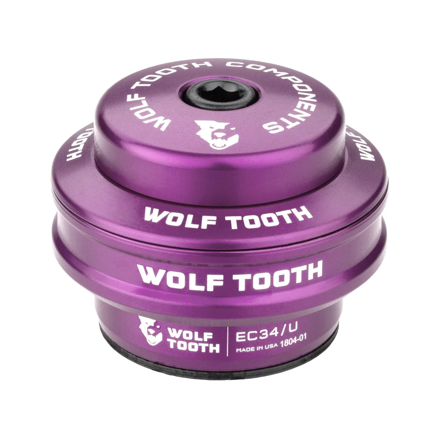 Coppa alta per serie sterzo esterna WOLF TOOTH PERFORMANCE 1"1/8 EC34 Stack 16 mm Viola
