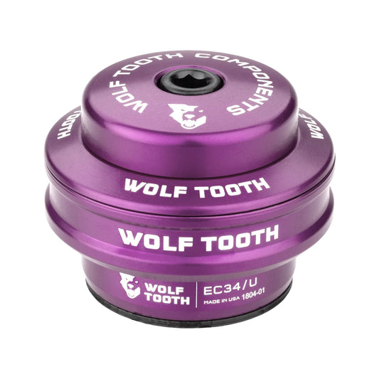 Coppa alta per serie sterzo esterna WOLF TOOTH PREMIUM 1"1/8 EC34 Stack 16 mm viola