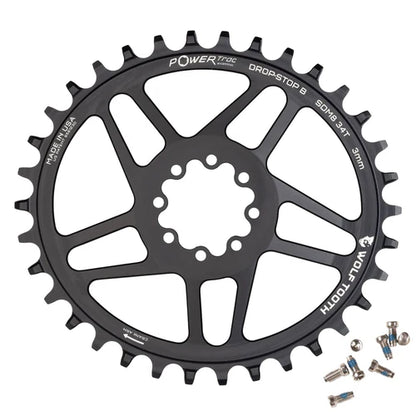 Piatto Mono Ovale WOLF TOOTH 12V SRAM Direct Mount 8 viti Offset 3mm