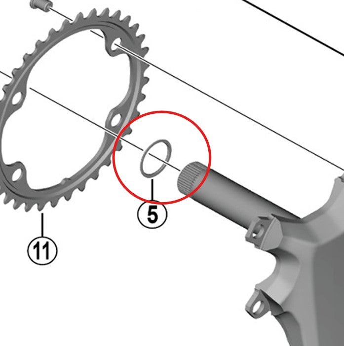 Anello per guarnitura SHIMANO FC-R9200/8100