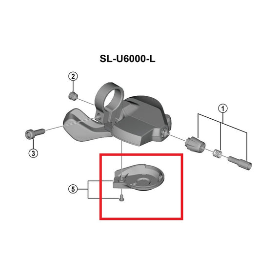 SHIMANO U6000 Coperchio della leva sinistra