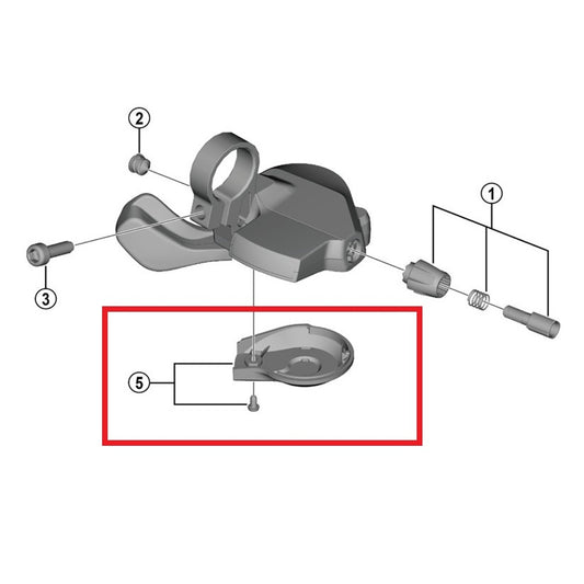 SHIMANO U4000 Coperchio della leva sinistra