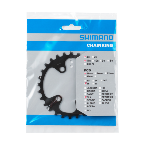 Ingranaggio SHIMANO SLX 28T per FC-M7000-11-2/FC-M7000-11-B2 (38-28T)
