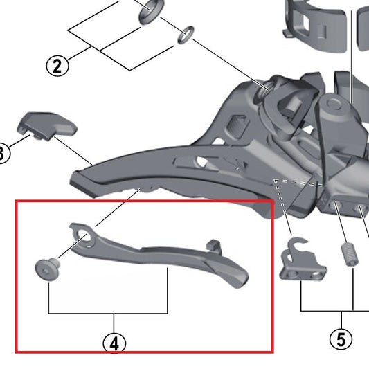 Piastra deragliatore SHIMANO FD-M9025/8025/8020