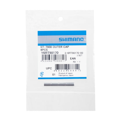 Terminali guaina SHIMANO in alluminio per ST7900 (4 pezzi) Y6RT98170
