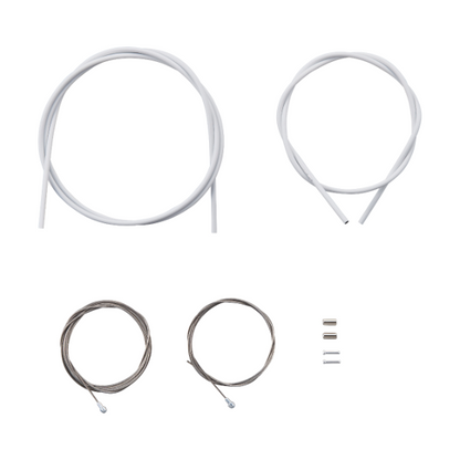 Kit Cavi e Guaine Freno SHIMANO PTFE Bianco