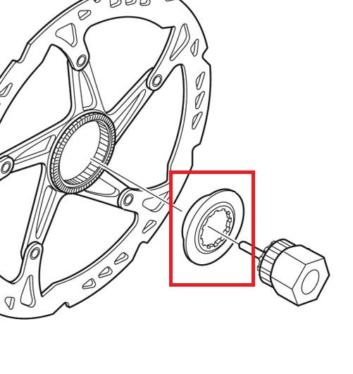 SHIMANO CENTER LOCK Dado interno SM-RT81