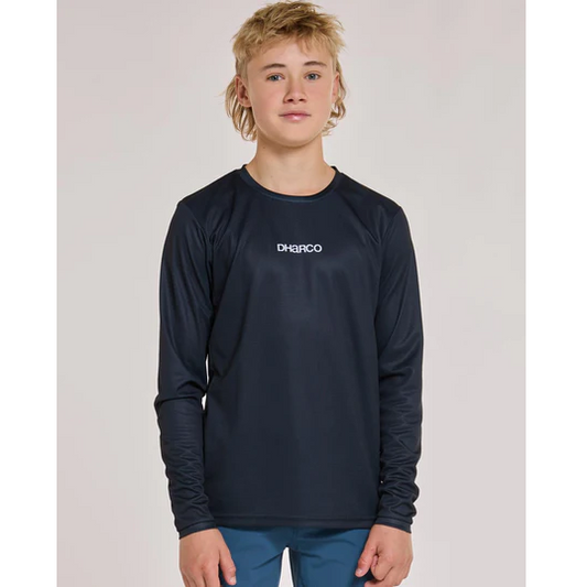 DHARCO GRAVITY THE DARKNESS Maglia junior a maniche lunghe nera
