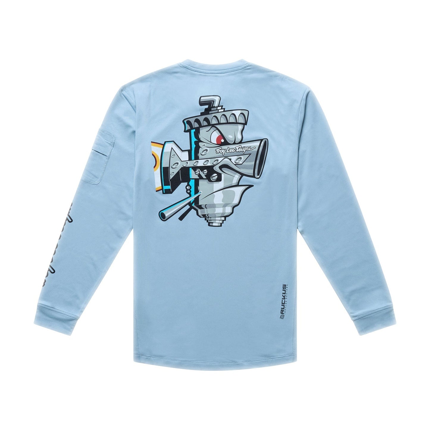TROY LEE DESIGNS RUCKUS RIDE CARBS Maglia a maniche lunghe Junior Blu