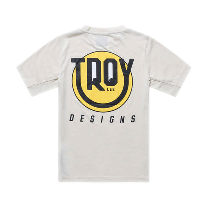 Maillot TROY LEE DESIGNS SKYLINE RIDE HAPPY Junior Maniche Corte Pumice