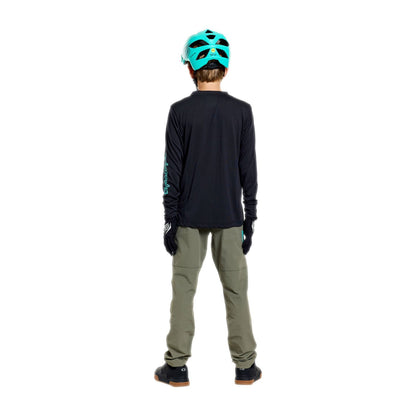 Maglia TROY LEE DESIGNS SKYLINE RIDE SIGNATURE Junior Maniche Lunghe Nero/Verde