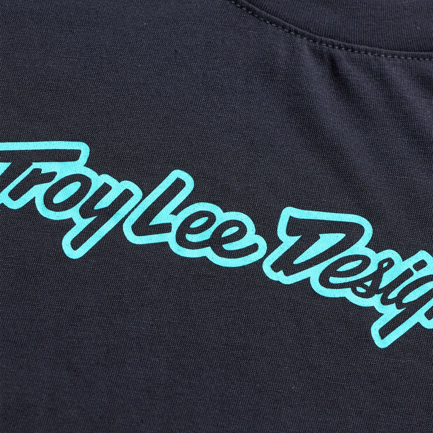 TROY LEE DESIGNS SKYLINE RIDE SIGNATURE Maglia a maniche corte Junior Nero/Turchese