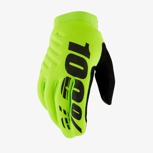 Guanti 100% BRISKER Junior Giallo/Nero
