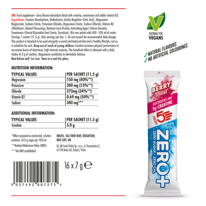 Stick di idratazione HIGH 5 ZERO+ CREATINE (11.5g) Frutti Rossi
