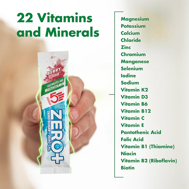 HIGH 5 ZERO+ STICK IDRATANTE MULTIVITAMINICO (7g) Frutti rossi