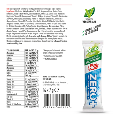 Stick di idratazione HIGH 5 ZERO+ MULTIVATAMIN (7g) Limone