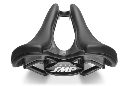 Sella SMP EVO PLUS Larghezza 140mm Rotaie Inox Nera