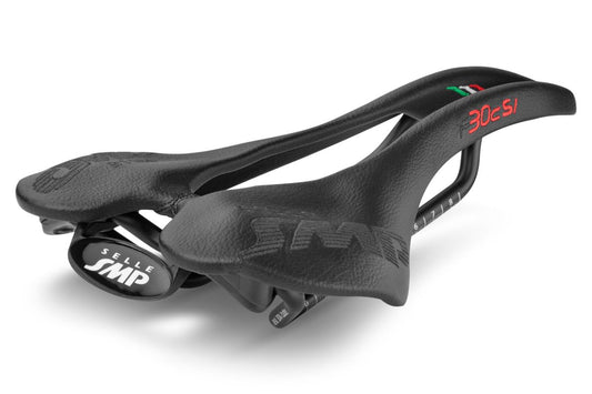 SMP F30C SI Sella in acciaio inox Rails Nero