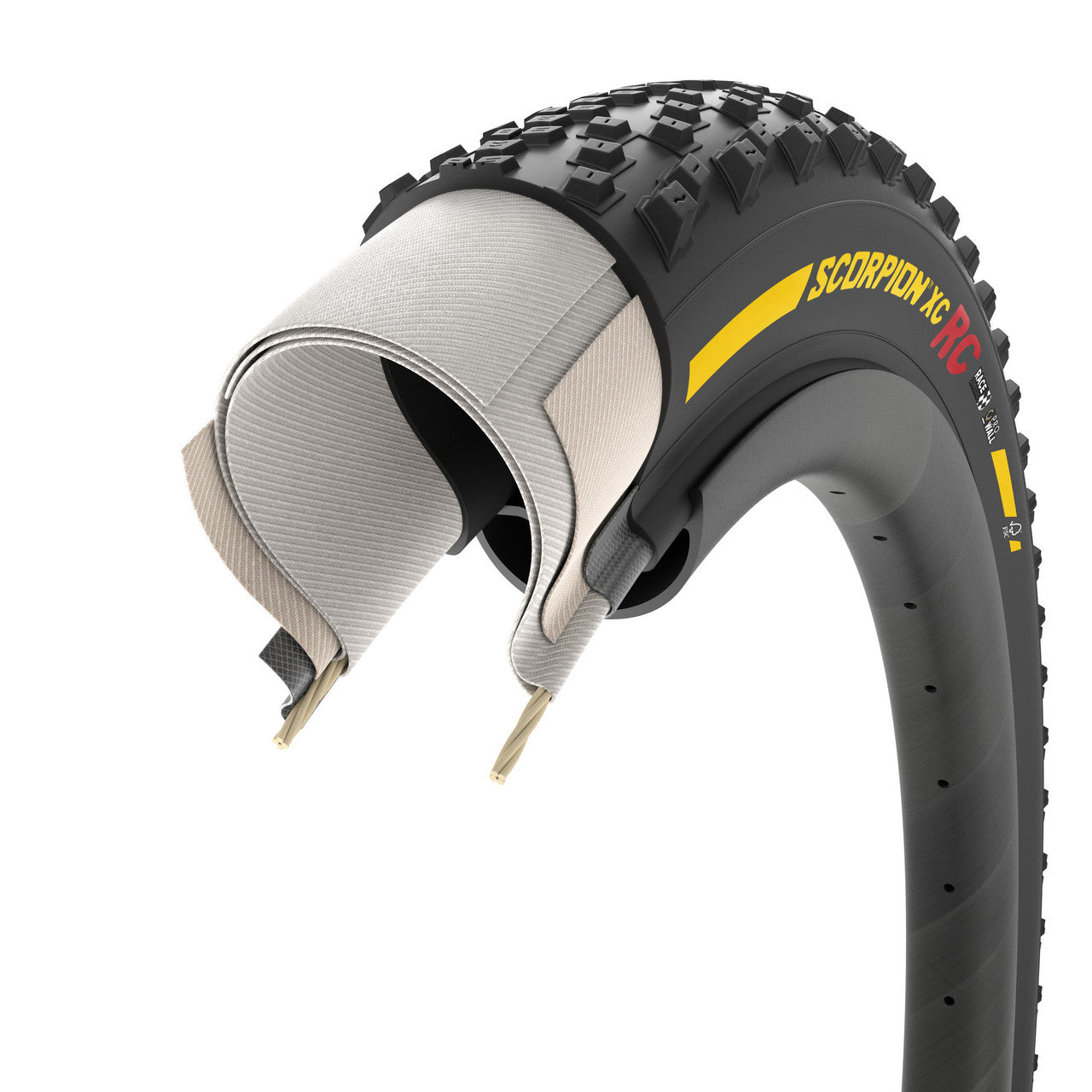 Pneumatico PIRELLI SCORPION RACE XC ProWall 29x2.40 Tubeless Ready Soft Yellow Team Edition