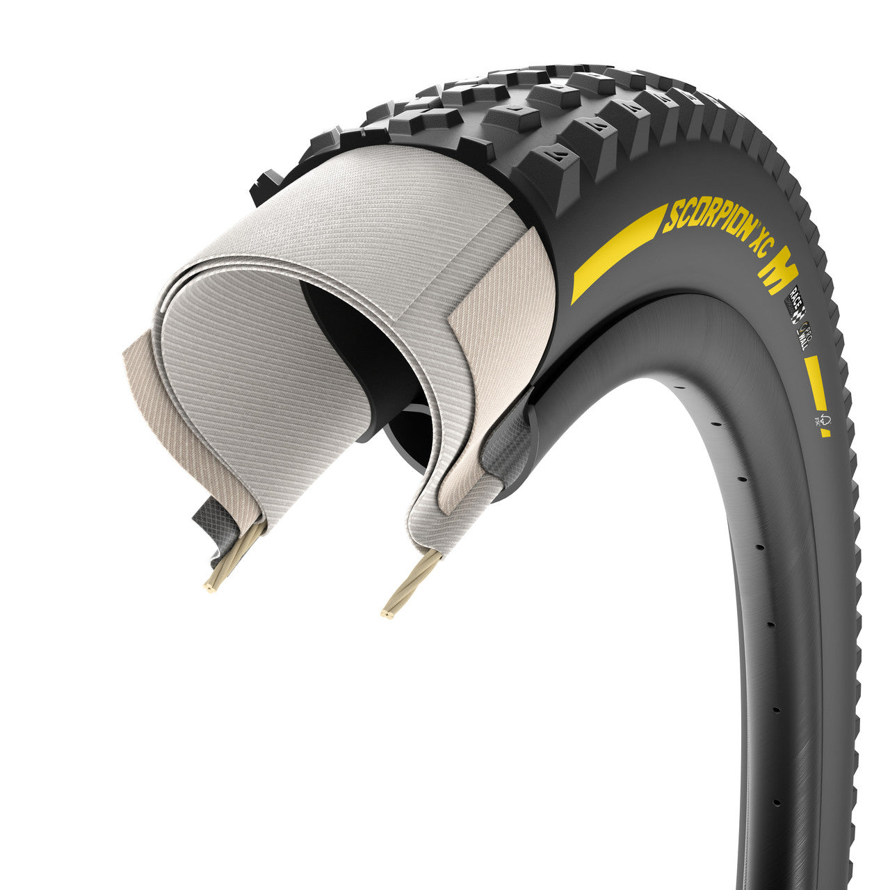 Pneumatico PIRELLI SCORPION RACE XC M ProWall 29x2.40 Tubeless Ready Soft Yellow Team Edition