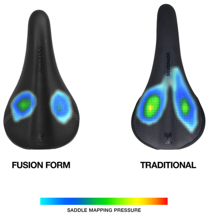 Sella WTB SILVERADO FUSION FORM Medium 142mm Rotaie Acciaio
