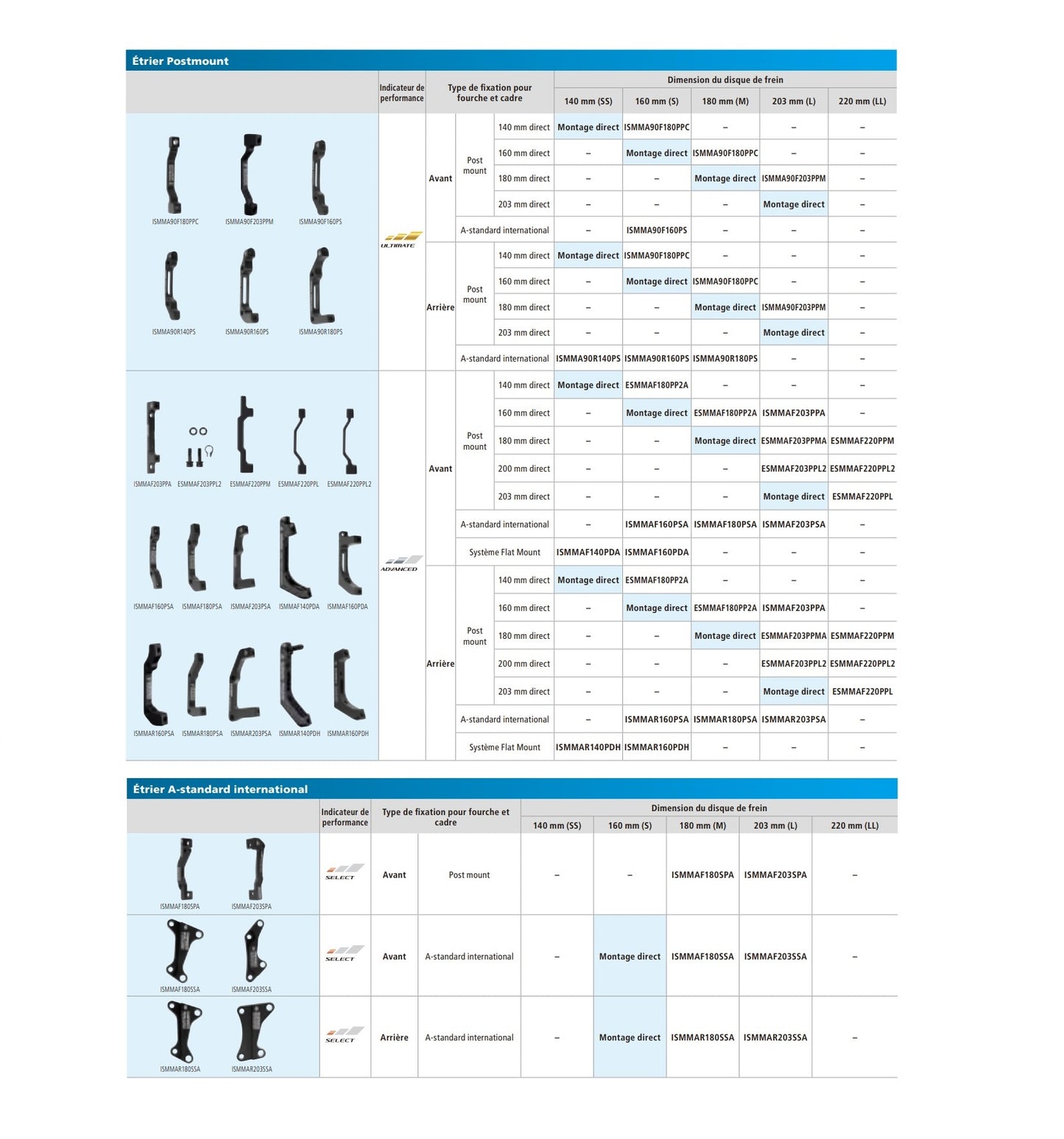 Adattatore pinza anteriore/posteriore PM/PM SHIMANO SM-MA-F203P/PMA (+23 mm)