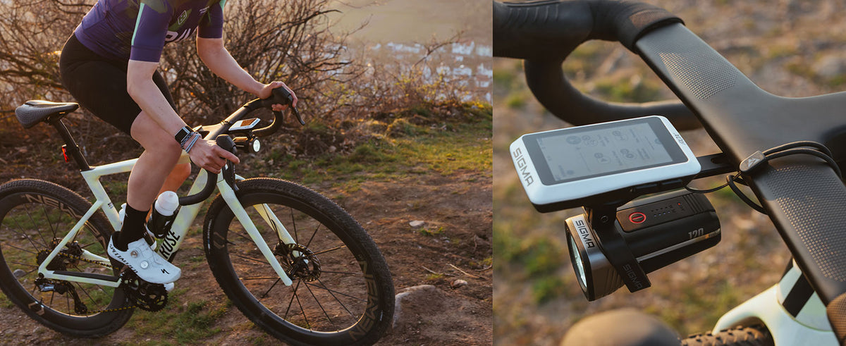 SIGMA AERO BUTLER GPS montato su un manubrio aerodinamico
