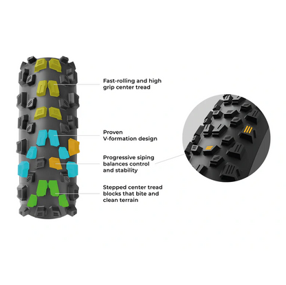 Pneumatico VITTORIA AGARRO TRAIL 29x2.40 4C Graphene 2.0 Tubeless Ready Flessibile Nero