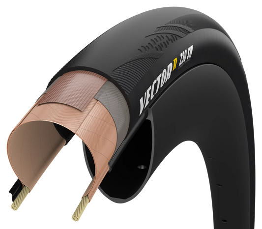Copertone ZIPP GOODYEAR VECTOR R SW Tubeless Ready Nero