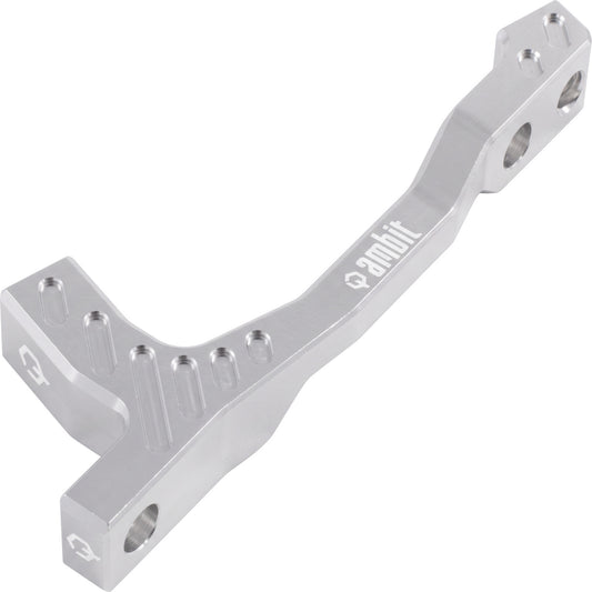 Adattatore per pinza freno anteriore / posteriore PM/PM AMBIT +20 mm (140-160 mm) argento