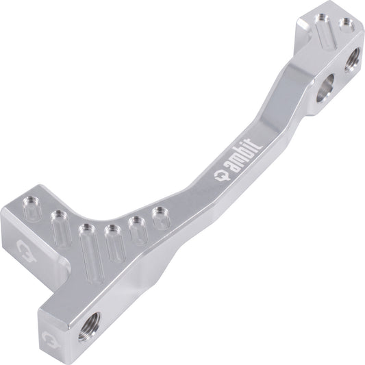Adattatore pinza freno anteriore/posteriore PM/PM AMBIT +20 mm (180-200 mm) argento