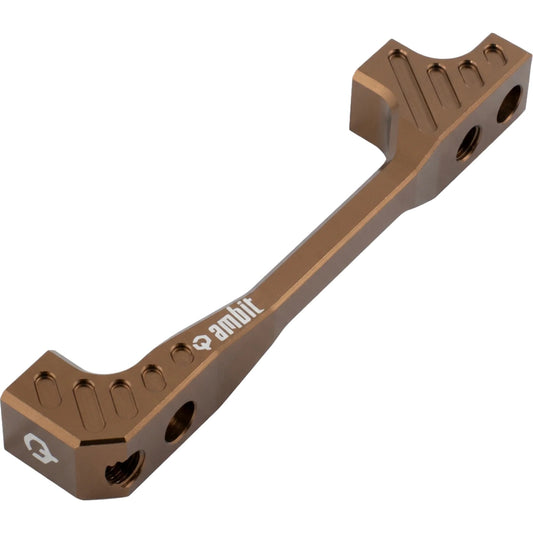 Adattatore per pinza freno anteriore/posteriore PM/PM AMBIT +40 mm marrone