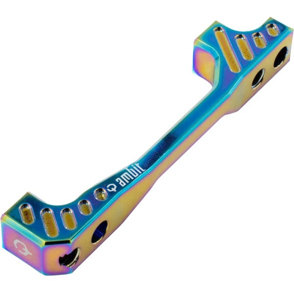 Adattatore per pinza freno anteriore/posteriore PM/PM AMBIT +40 mm iridescente