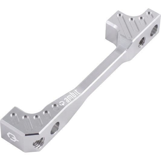 Adattatore per pinza freno anteriore / posteriore PM/PM AMBIT +40 mm argento