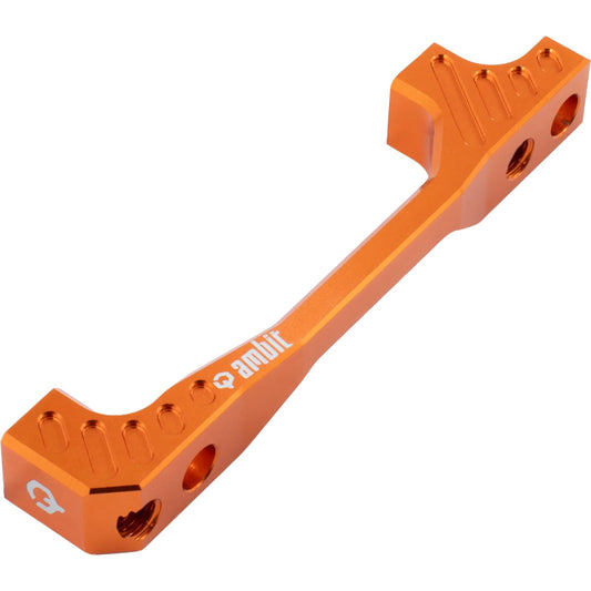 Adattatore per pinza freno anteriore/posteriore PM/PM AMBIT +40 mm arancione
