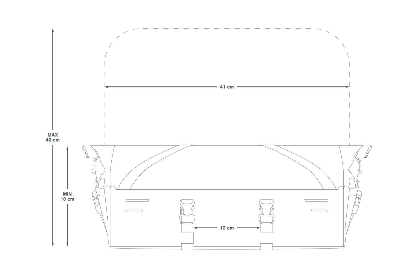 APIDURA EXPEDITION FRONT RACK PACK 30 L Borsa manubrio Nero