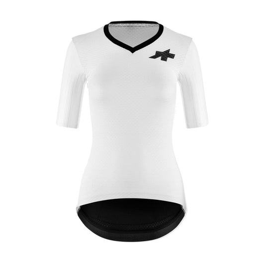 Maglia ASSOS DYORA RSV S11 da donna a maniche corte bianca