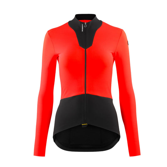 Maglia da donna ASSOS DYORA R SPRING FALL S11 a maniche lunghe rosso caramella
