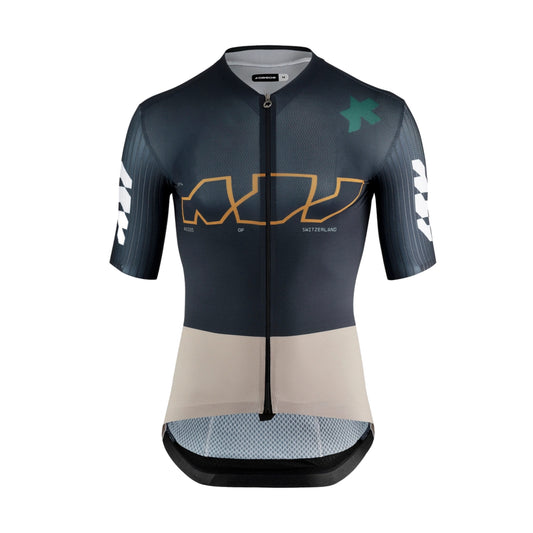 Maglia ASSOS EQUIPE RS S11 Something to Say a maniche corte blu