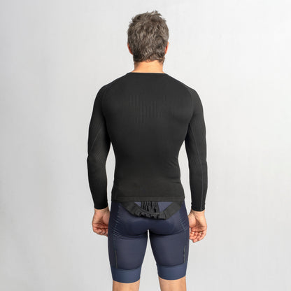Maglia intima a maniche lunghe GRIPGRAB PACR SPRING AUTUMN SEAMLESS nera