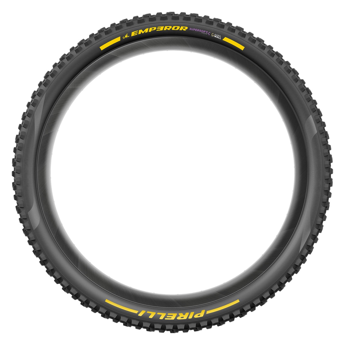 Copertone PIRELLI SCORPION EMPEROR 29x2.40 Supersoft HardWall Tubeless Ready pieghevole nero/giallo Team Edition