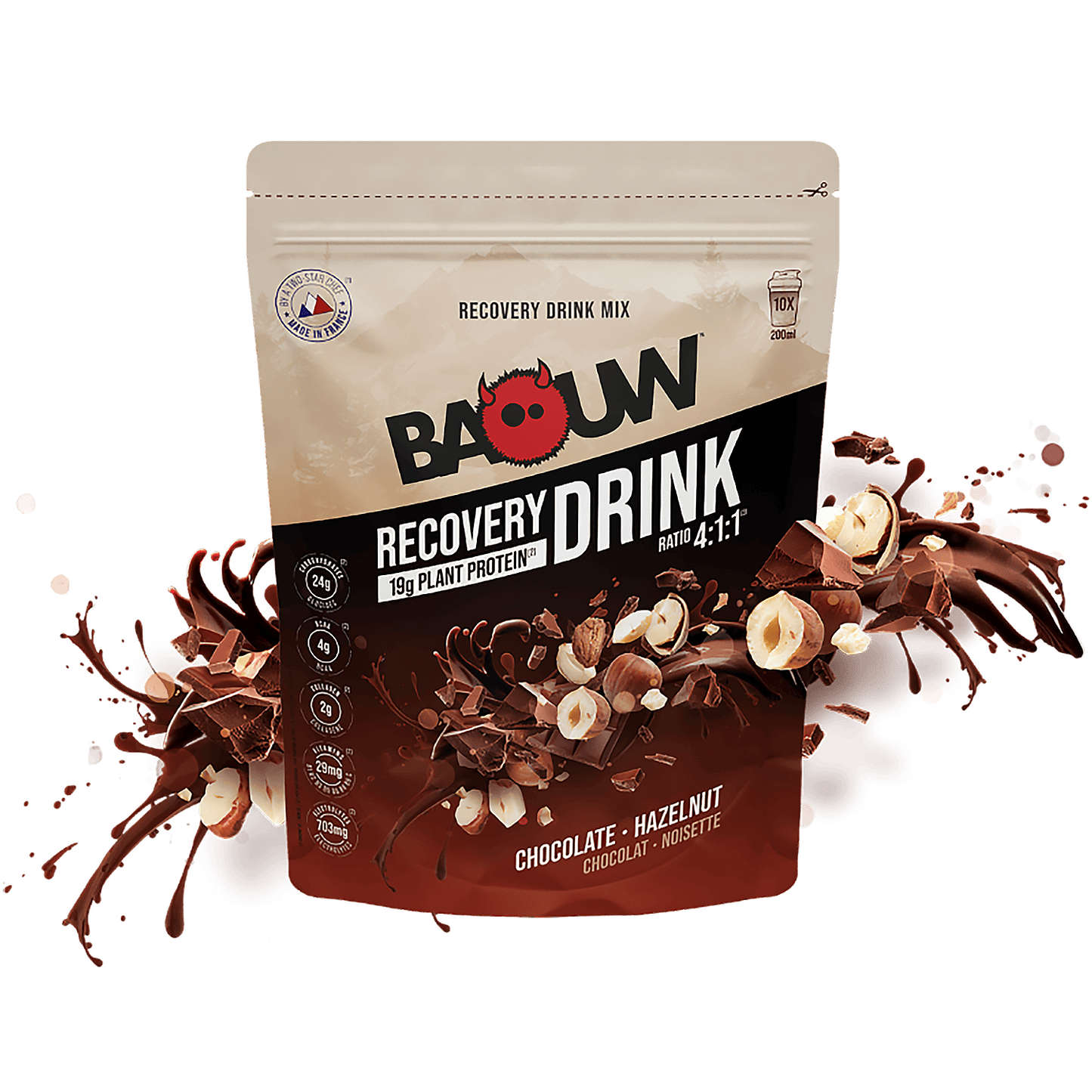 BAOUW RECOVERY Drink (500 g) Cioccolato e nocciole