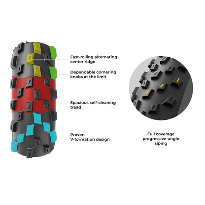 Pneumatico VITTORIA BARZO XC TRAIL 29x2.25 4C Graphene 2.0 Tubeless Ready Flessibile Nero
