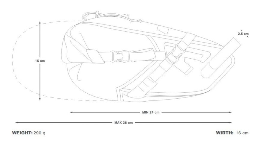 APIDURA BACKCOUNTRY SADDLE PACK 6 L Nero/Grigio