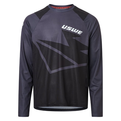 Maglia USWE BERG MTB Maniche Lunghe Nera
