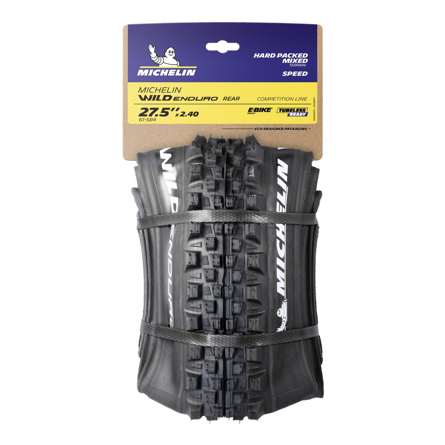 MICHELIN WILD ENDURO REAR Competition Line 29x2.40 GUM-X Pneumatico morbido Tubeless Ready