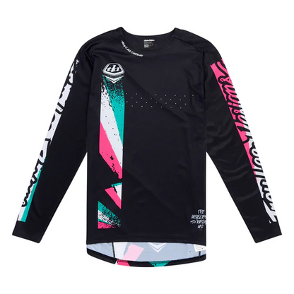 Maglia TROY LEE DESIGNS SPRINT FULL PULL Maniche Lunghe Nera