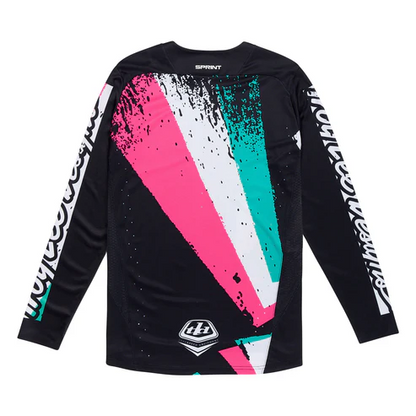 Maglia TROY LEE DESIGNS SPRINT FULL PULL Maniche Lunghe Nera